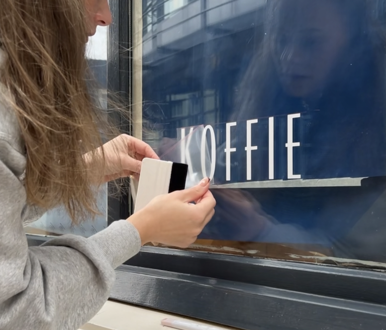 Raam bestickering, window stickers